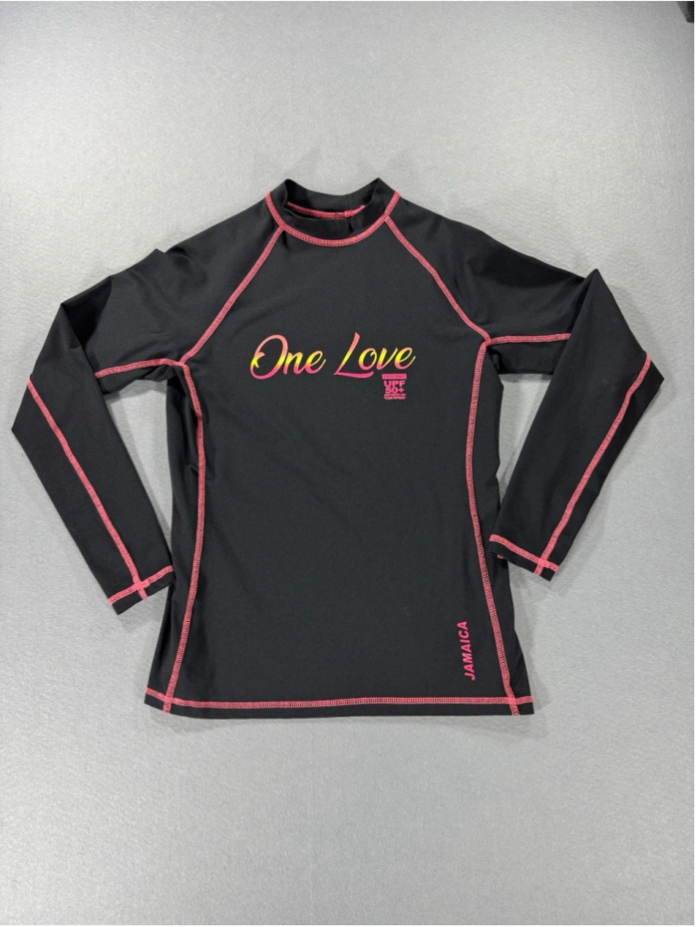 Fullsand Womens Full-Protek 50+ UPF Sun Protection Black & Pink Top Size Small